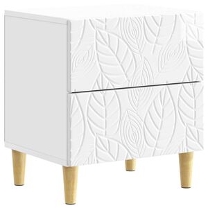 vidaXL Nachttisch Hochglanz Wei&szlig; 43 x 34,5 x 48 cm Holzwerkstoff