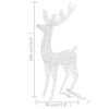 vidaXL XXL Rentiere Weihnachtsdekoration Acryl 250 LED 2 Stk. 180 cm