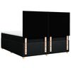 vidaXL Boxspringbett mit Matratze Schwarz 200x200 cm Stoff