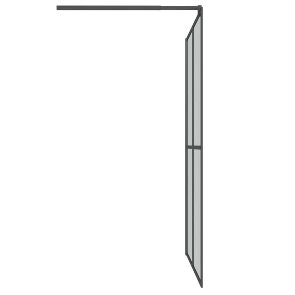 vidaXL Duschwand f&uuml;r Walk-in Dusche 140x195 cm Dunkles Sicherheitsglas