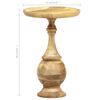 vidaXL Runder Beistelltisch 43 x 43 x 66 cm Massivholz Mango