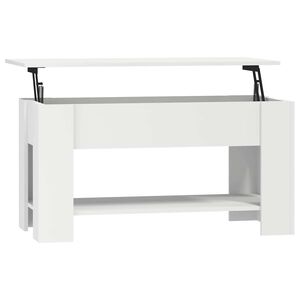 vidaXL Couchtisch Wei&szlig; 101x49x52 cm Holzwerkstoff