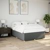 vidaXL Bettgestell ohne Matratze Dunkelgrau 160x200 cm Stoff