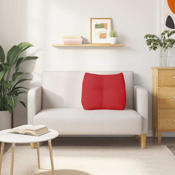 vidaXL R&uuml;cken Kissen Rot 60 x 24 x 50 cm Stoff