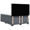 vidaXL Boxspringbett mit Matratze Dunkelgrau 140x200 cm Samt