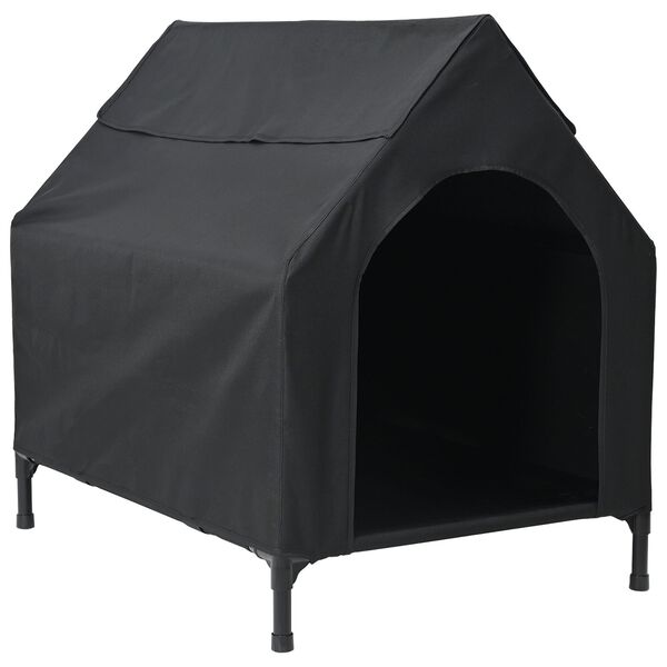 vidaXL Haustierhaus Schwarz 110 x 75 x 90 cm Stahl
