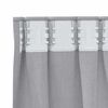 vidaXL Verdunkelungs-Vorh&auml;nge mit Ringen 2 pcs Metallic Grau
