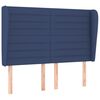 vidaXL Boxspringbett mit Matratze Blau 140x190 cm Stoff