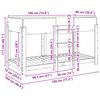 vidaXL Etagenbett f&uuml;r Kinder Artisan-Eiche 100 x 190 cm Holzwerkstoff