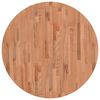 vidaXL Tischplatte &Oslash;90x4 cm Rund Massivholz Buche