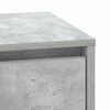 vidaXL Nachttisch 2 pcs Beton Grau 39 x 34,5 x 50 cm Holzwerkstoff