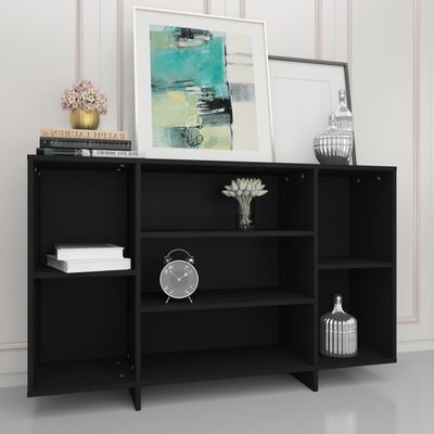 vidaXL Sideboard Schwarz 120x30x75 cm Holzwerkstoff