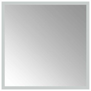 vidaXL LED-Badezimmerspiegel Transparent 40 x 40 cm Geh&auml;rtetes Glas
