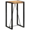 vidaXL Bartisch 60x55x110 cm Massives Raues Mangoholz