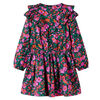 vidaXL Kinderkleid mit Langen &Auml;rmeln Knallrosa 128