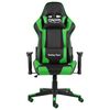 vidaXL Gaming-Stuhl Drehbar Gr&uuml;n PVC