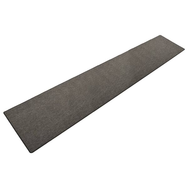 vidaXL Teppichl&auml;ufer Sisal-Optik Anthrazit 80x400 cm