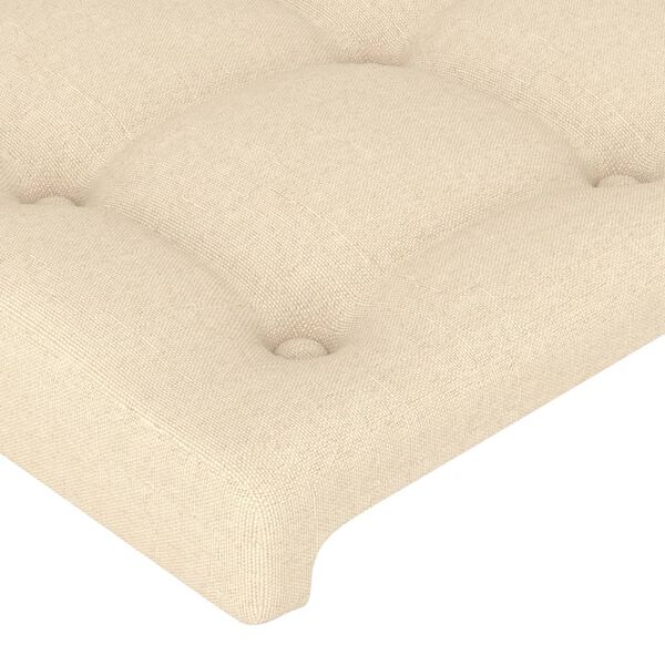 vidaXL Kopfteile 2 Stk. Creme 100x5x78/88 cm Stoff