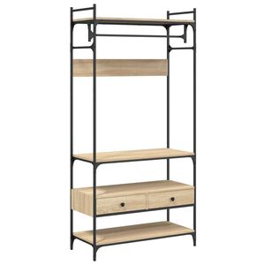 vidaXL Kleiderst&auml;nder mit Schubladen Sonoma-Eiche 89x39x184,5 cm
