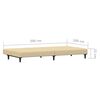 vidaXL Schlafsofa 2-Sitzer Creme Samt