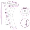 vidaXL Couchtischbeine X-Form 2 Stk. Anthrazit 30x(30-31) cm Stahl
