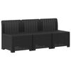 vidaXL 3-Sitzer Garten Sofa Rattan Look 3-Sitzer PP Anthrazit