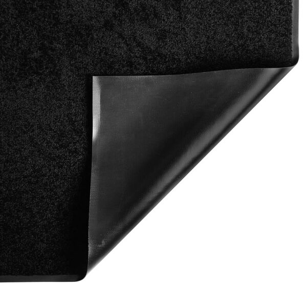 vidaXL Fu&szlig;matte 80x120 cm Schwarz