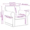 vidaXL Sofa Set 2 pcs Dunkelgrau 175 x 82 x 80 cm Stoff