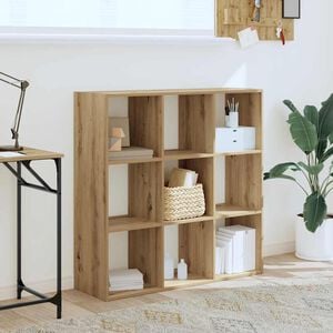 vidaXL B&uuml;cherregal Artisan-Eiche 102x32x102 cm Holzwerkstoff