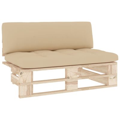 vidaXL Outdoor-Mittelsofa Paletten Imprägniertes Kiefernholz