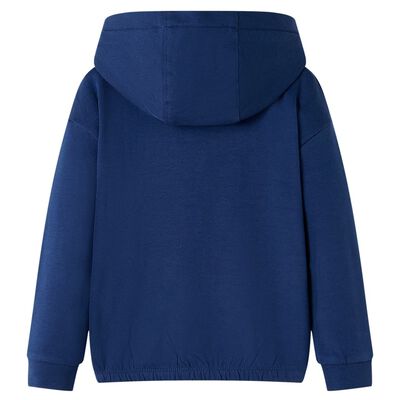 Kinder-Kapuzenpullover Marineblau 92