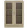vidaXL Vitrinenschrank Sonoma-Eiche 82,5x30,5x115 cm Holzwerkstoff