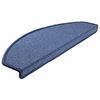 vidaXL 15 Stk. Treppenmatten Blau 65 x 24 x 4 cm