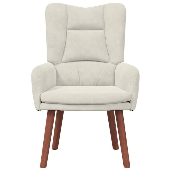 vidaXL Sessel Creme 63 x 67 x 94 cm Samt