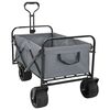 vidaXL Faltwagen Grau 89 x 63 x 96 cm Stahl und Polyester-Oxford
