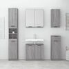 vidaXL Badschrank Grau Sonoma 64,5x33,5x59 cm Holzwerkstoff