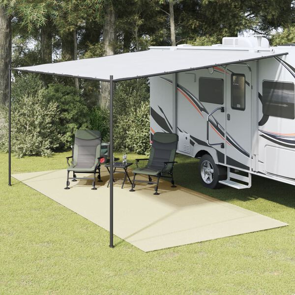 vidaXL Zeltteppich Creme 5x2,5 m