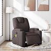 vidaXL Massagesessel Elektrisch Dunkelbraun Stoff