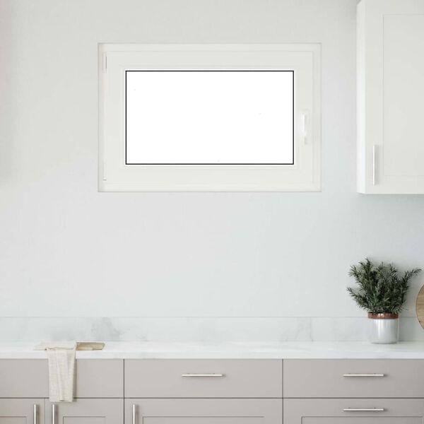 vidaXL Kellerfenster "RISOR" 90x70 cm Drehkipp DIN Links Anthrazit