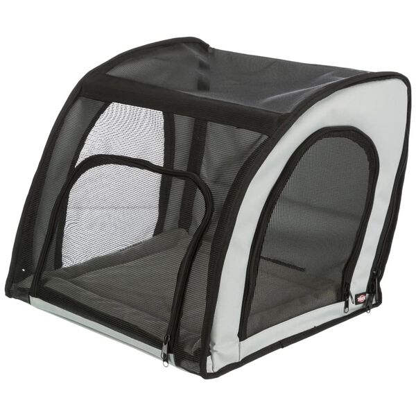 TRIXIE Haustier-Autositz 44x40x37 cm Grau und Schwarz