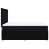 vidaXL Boxspringbett mit Matratze Schwarz 160x200 cm Stoff