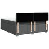 vidaXL Boxspringbett mit Matratze Dunkelgrau 180x200 cm Stoff