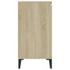 vidaXL Sideboard Sonoma-Eiche 102x35x70 cm Holzwerkstoff