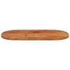vidaXL Tischplatte 100x50x3,8 cm Oval Massivholz Akazie