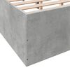vidaXL Bettgestell Betongrau 140x200 cm Holzwerkstoff