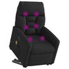 vidaXL Elektrischer Massagesessel mit Aufstehhilfe Schwarz Stoff