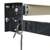 vidaXL Markise Einziehbar Creme 3x2,5 m Stoff und Aluminium