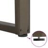 vidaXL Couchtischbeine U-Form 2 Stk. Naturstahl 38x(42-43) cm Stahl