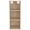 vidaXL Wandschrank Sonoma-Eiche 34,5x32,5x90 cm Holzwerkstoff