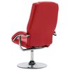 vidaXL Relaxsessel mit Fu&szlig;hocker Rot Kunstleder